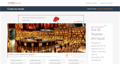 Desktop Screenshot of cuisinemonde.com