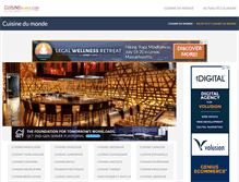 Tablet Screenshot of cuisinemonde.com